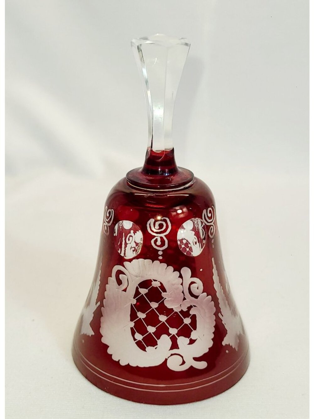 Vintage Eggermann Ruby cut to clear Bell